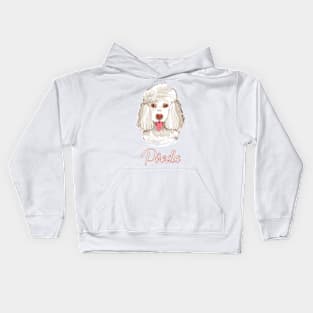 Beautiful Standard Poodle! Especially for Poodle Lovers! Kids Hoodie